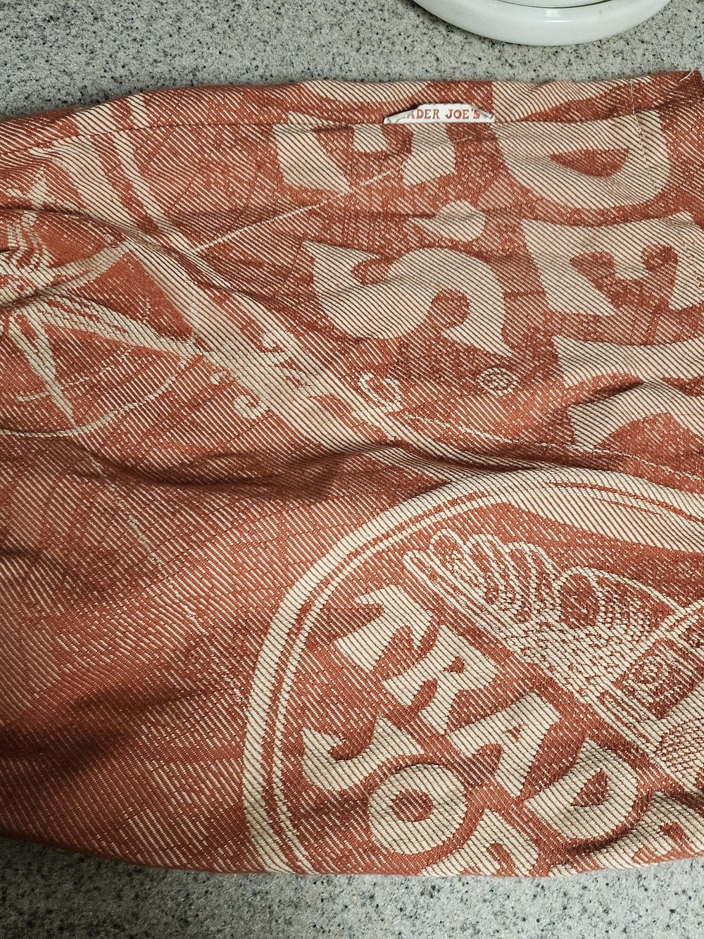 Trader Joe's Red Canvas Logo Tote - Picture 8 of 10